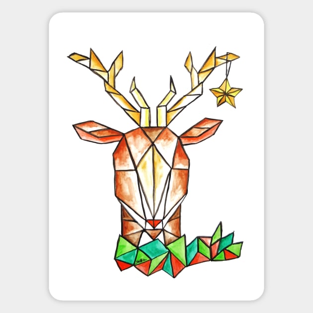 X-mas Reindeer - Cerf de Noël Sticker by crismotta